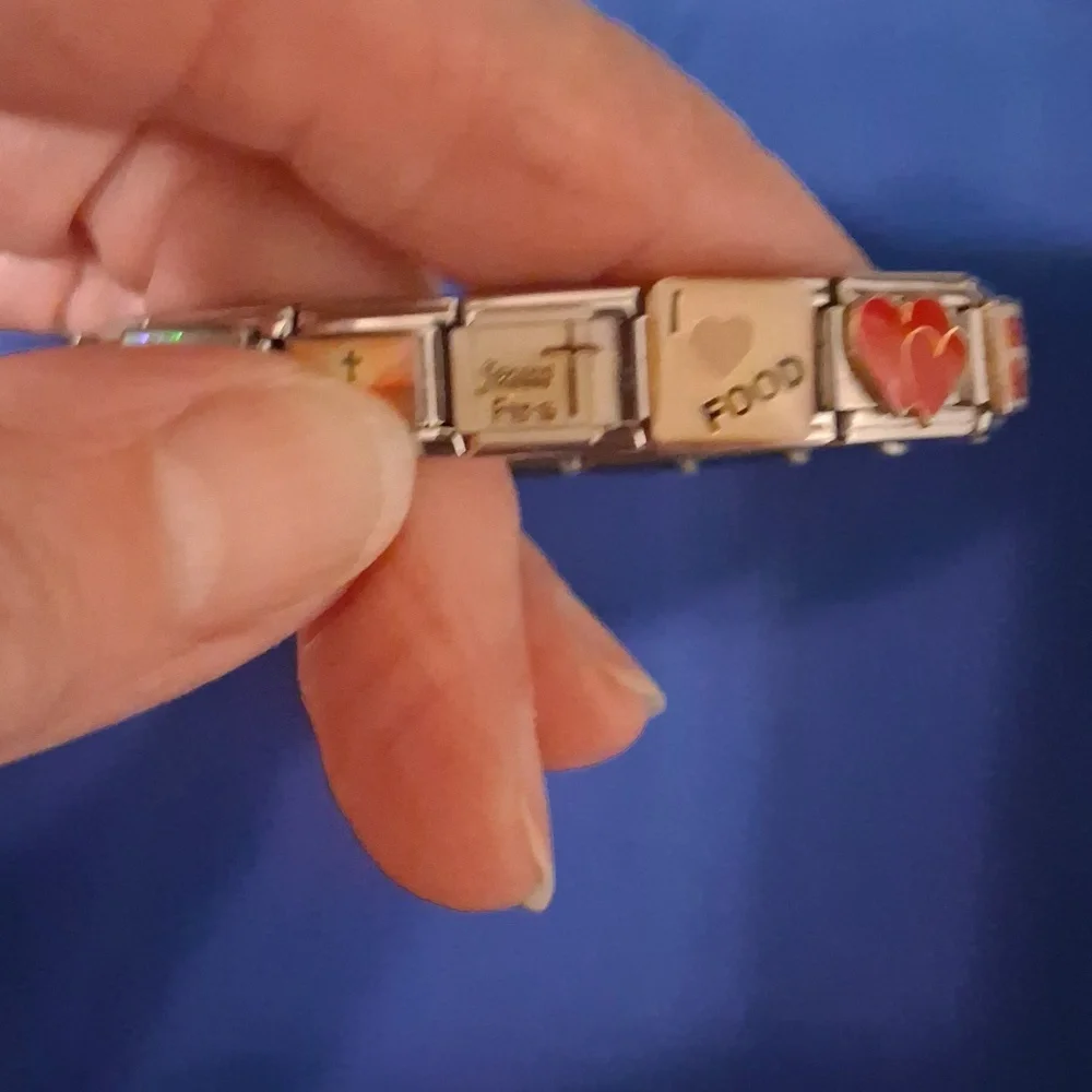 Silver Religious Charm Bracelet